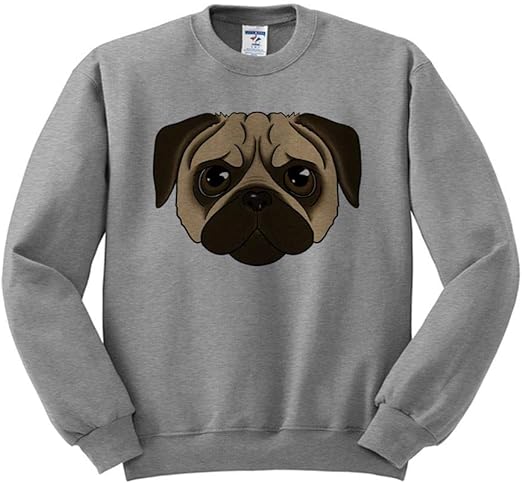 Adorable Pug Face Sweatshirt