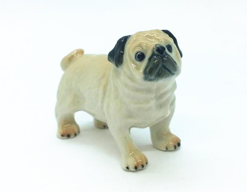 Tiny 2⅛ Long Standing Pug Figurine