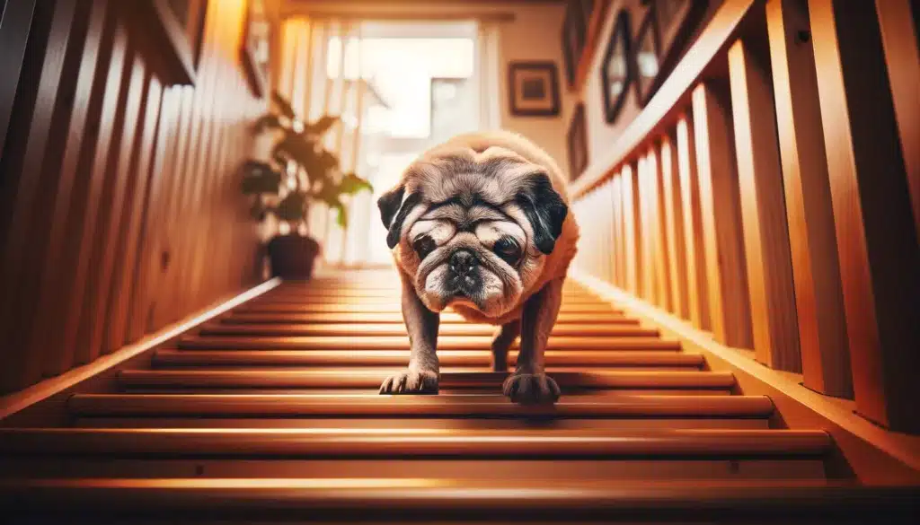 Can Pugs Climb Stairs - Senior Pugs